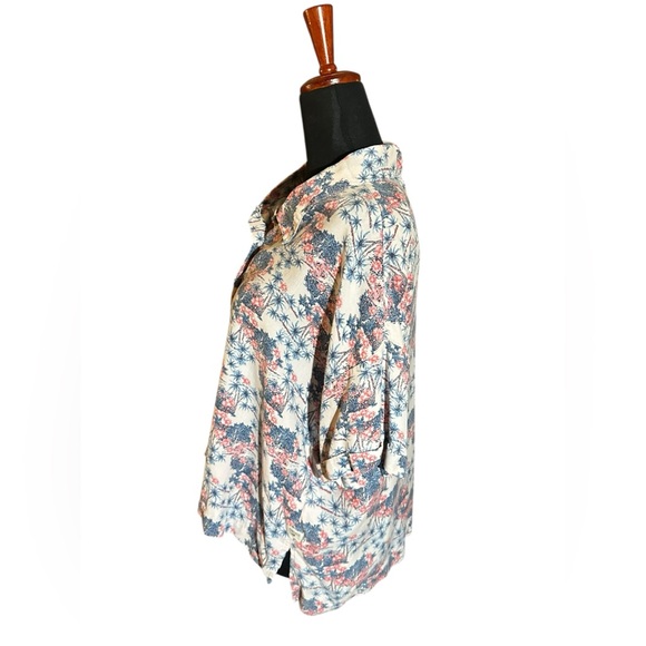 Toad&Co Tropical Hillrose Short Sleeve Button Down Tencel Shirt | Sz:L NWOT - Picture 7 of 16